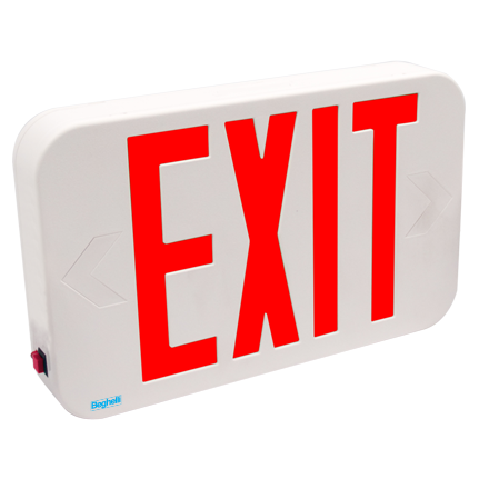 Handicap Exit Double Sided Sign Emergency Led Light Mfg Beghelli 