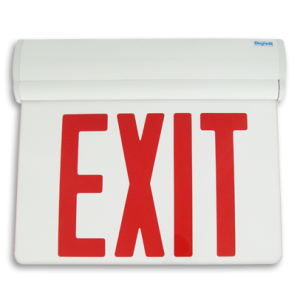 Curva edge-lit exit sign