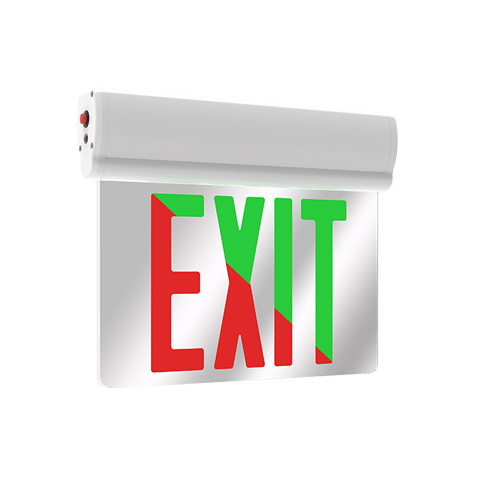 Universal Edge-Lit Exit Sign | Curva 2 | Beghelli USA