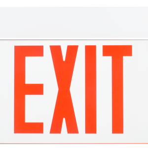 mullion mount exit sign